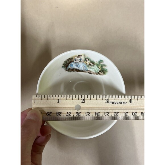 VTG American Limoges Triumph D'or Serenade 3 Cups & 4 Saucers 22K Gold READ - Picture 11 of 16